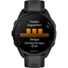 Смарт-часы GARMIN FORERUNNER 165, черный/сланцево-серый силиконовый ремешок