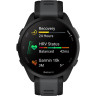 Смарт-часы GARMIN FORERUNNER 165, черный/сланцево-серый силиконовый ремешок