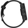 Смарт-часы GARMIN FORERUNNER 165 MUSIC, черный/сланцево-серый силиконовый ремешок