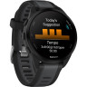 Смарт-часы GARMIN FORERUNNER 165 MUSIC, черный/сланцево-серый силиконовый ремешок