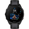 Смарт-часы GARMIN FORERUNNER 165 MUSIC, черный/сланцево-серый силиконовый ремешок