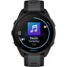 Смарт-часы GARMIN FORERUNNER 165 MUSIC, черный/сланцево-серый силиконовый ремешок