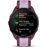 Смарт-часы GARMIN FORERUNNER 165 MUSIC, силиконовый ремешок ягодно-сиреневый
