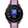 Смарт-часы GARMIN FORERUNNER 165 MUSIC, силиконовый ремешок ягодно-сиреневый