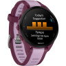 Смарт-часы GARMIN FORERUNNER 165 MUSIC, силиконовый ремешок ягодно-сиреневый