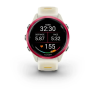 Смарт-часы GARMIN FORERUNNER 570 (42 мм) малиновый алюминий слоновая кость/манго