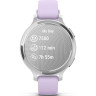Смарт-часы GARMIN LILY 2 ACTIVE серебристые с силиконовым ремешком цвета фиолетовый жасмин
