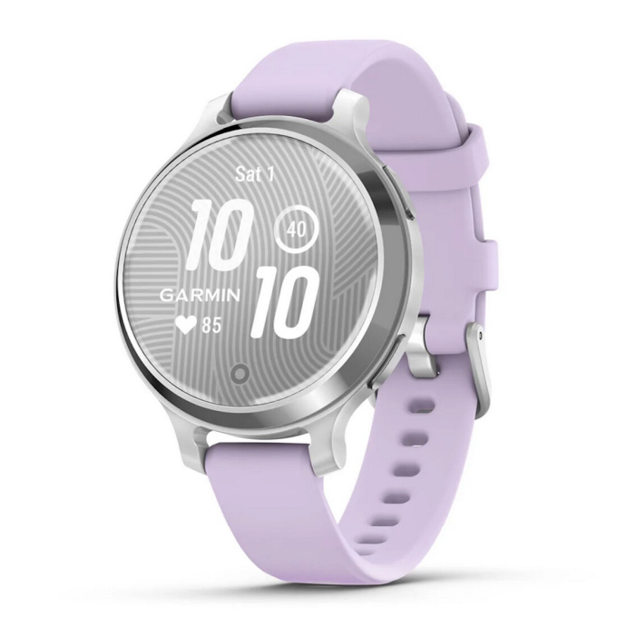 Смарт-часы GARMIN LILY 2 CLASSIC PETITE, STYLISH SMARTWATCH SILVER WITH SAGE GRAY NYLON BAND