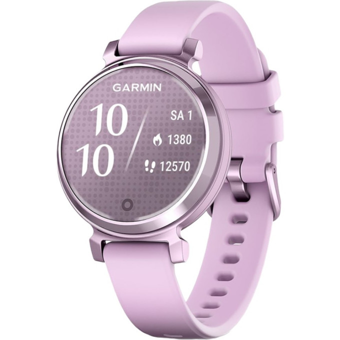 Смарт-часы GARMIN LILY 2, сиреневый металлик с сиреневым силиконовым ремешком