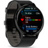 Смарт-часы GARMIN VENU 3 SLATE STAINLESS STEEL BEZEL WITH BLACK CASE AND LEATHER BAND