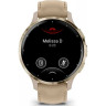 Смарт-часы GARMIN VENU 3S SOFT GOLD STAINLESS STEEL BEZEL WITH FRENCH GRAY CASE AND LEATHER BAND
