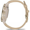 Смарт-часы GARMIN VENU 3S SOFT GOLD STAINLESS STEEL BEZEL WITH FRENCH GRAY CASE AND LEATHER BAND