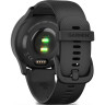 Смарт-часы GARMIN VIVOMOVE SPORT черные с серым безелем и силиконовым ремешком