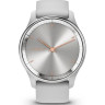 Смарт-часы GARMIN VIVOMOVE TREND с серебристым стальным безелем, серыми корпусом и ремешком