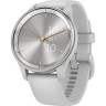 Смарт-часы GARMIN VIVOMOVE TREND с серебристым стальным безелем, серыми корпусом и ремешком