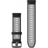 Сменный ремешок для часов GARMIN FORERUNNER 965 (22 мм), черный/серый