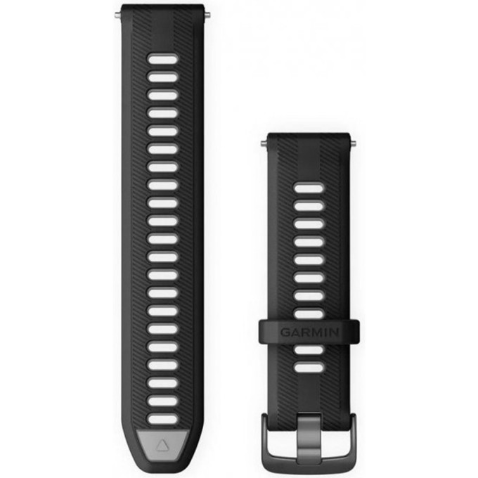 Сменный ремешок для часов GARMIN FORERUNNER 965 (22 мм), черный/серый