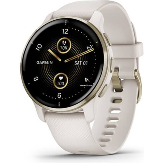 Спортивные смарт-часы GARMIN VENU 2 PLUS, 43 мм, белый