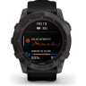 Часы GARMIN FENIX 7 Sapphire карбон серый с силиконовым ремешком