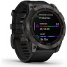 Часы GARMIN FENIX 7 Sapphire карбон серый с силиконовым ремешком