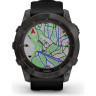Часы GARMIN FENIX 7 Sapphire карбон серый с силиконовым ремешком