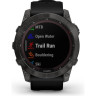 Часы GARMIN FENIX 7 Sapphire карбон серый с силиконовым ремешком