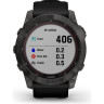 Часы GARMIN FENIX 7 Sapphire карбон серый с силиконовым ремешком