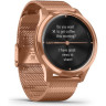 Часы GARMIN VIVOMOVE LUXE розовое золото PVD 18K с ремешком 