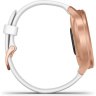 Часы GARMIN VIVOMOVE STYLE розовое золото с белым силиконовым ремешком