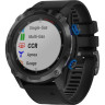 Смарт-часы GARMIN DESCENT MK2I CARBON GREY титановые DLC с черным силиконовым ремешком в комплекте с передатчиком Descent T1